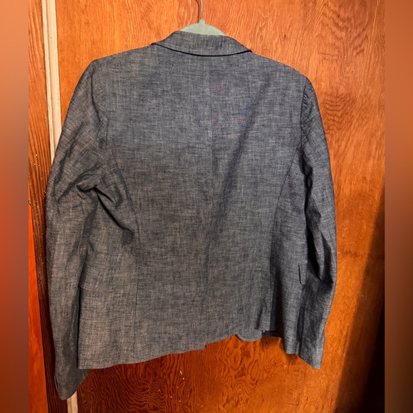J. Crew Denim Chambray Schoolboy women’s Blazer - Picture 2 of 8